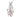 A modern, 18ct white gold, freshwater pearl & diamond set pendant brooch.