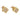 A pair of modern, 18ct yellow gold, diamond set stud earrings