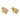 A pair of modern, 18ct yellow gold, diamond set stud earrings