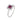 A modern, 18ct white gold, ruby & diamond set square cluster ring