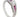 A modern, 18ct white gold, ruby & diamond set cluster ring.