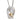 A modern, 18ct white & yellow gold, diamond set Mum's Cuddle pendant & chain