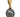 A modern, 18ct yellow gold, Tahitian pearl & diamond set pendant