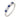 A modern, 18ct white gold, sapphire & diamond set half eternity ring