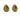 A pair of modern, 9ct yellow gold, peridot set, cord edged stud earrings