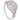 A modern, 18ct white gold, diamond set cluster ring.