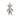 A modern, silver teddy bear charm pendant