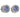 A pair of modern, 18ct white gold, tanzanite & diamond set cluster stud earrings