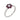 A modern, 18ct white gold, ruby & diamond set cluster ring