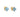 A pair of modern, 9ct yellow gold, blue topaz set stud earrings