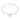 A modern, silver, drop pearl set bangle.