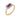 A modern, 18ct yellow & white gold, ruby & diamond set cluster ring