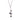 A modern, 9ct white gold, pearl set, four stone necklace