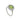 A platinum, peridot & dimaond set cluster ring