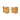 A pair of modern, 9ct yellow gold, citrine set stud earrings