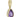 A modern, 9ct yellow gold, amethyst set pendant.