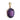 A modern, 9ct yellow gold, amethyst set pendant