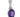 A modern, 9ct white gold, amethyst & diamond set pendant