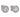 A pair of modern, 18ct white gold, diamond set cluster stud earrings