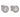 A pair of modern, 18ct white gold, diamond set cluster stud earrings.