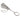 A silver posy holder with securing pin & chain.