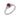 An 18ct white gold, ruby & diamond set, three stone ring