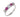 An early 20th century, 18ct white gold & platinum, ruby & diamond set half hoop ring
