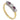 A modern, 18ct yellow gold, ruby & diamond set, five stone ring.