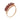 A modern, 9ct yellow gold, garnet set cluster ring