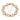 A modern, 9ct yellow gold, flat circle & oval link bracelet