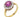 A modern, 18ct yellow gold, pink sapphire & diamond set cluster ring