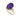 A modern, 9ct yellow gold, amethyst set single stone ring
