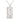 A modern, silver abacus pendant & chain