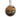 A modern, silver, moss agate set circular pendant