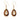 Citrine Set Tigers Eye Drop Earrings