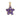 A modern, 9ct yellow gold, amethyst & diamond set cluster pendant