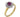 A modern, 18ct yellow & white gold, ruby & diamond set cluster ring