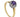 A mid-20th century, 18ct yellow gold & platinum setting, amethyst & diamond set, coronet cluster ring.