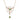 An Edwardian, 9ct rose gold, peridot set pendant & chain