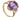 A modern, 9ct yellow gold, amethyst set, single stone ring.