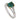 A modern, 18ct white gold, emerald & diamond set, twenty nine stone ring.