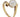 A modern, 9ct yellow gold, pearl set, single stone crossover ring.