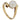 A modern, 9ct yellow gold, pearl set, single stone crossover ring.