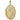 A modern, 9ct yellow gold, engraved oval locket.