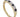 A modern, 9ct yellow gold, sapphire & diamond set, seven stone half eternity ring