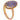 An early 20th century, 9ct rose gold, water opal set, single stone ring.