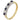 A modern, 18ct yellow gold, sapphire & diamond set, seven stone half eternity ring.