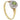 An early 20th century, 18ct yellow gold, peridot & diamond set cluster ring.