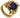 A modern, 18ct yellow gold, amethyst & diamond set four stone abstract ring.