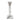 A modern, silver, Corinthian candlestick